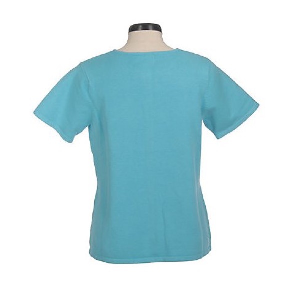 NWT Quacker Factory Coral Reef Short Sleeve Cardigan - Picture 2 of 4